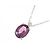 Autre Marque Platin Granat Diamant Halskette Rot - Ansicht 3