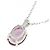 Autre Marque Platin Granat Diamant Halskette Rot - Ansicht 4