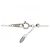 Autre Marque Platin Granat Diamant Halskette Rot - Ansicht 5