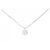Autre Marque Platin-Diamant-Halskette Silber