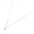 Autre Marque Platin-Diamant-Halskette Silber - Ansicht 2