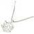 Autre Marque Platin-Diamant-Halskette Silber - Ansicht 3