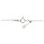 Autre Marque Platin-Diamant-Halskette Silber - Ansicht 5
