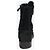 Chanel Botas de combate de ante negro acolchadas - talla EU 38,5 (UK 5,5) - vista 3