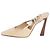Saint Laurent Neutral leather square-toe mules - size EU 39