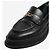 Giuseppe Zanotti Mocassini in pelle nera spessa - taglia EU 37,5 Nero - vista 3