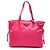 Borsa tote aperta e convertibile in tessuto con rifiniture Saffiano rosa di Prada