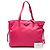 Borsa tote aperta e convertibile in tessuto con rifiniture Saffiano rosa di Prada - vista 8