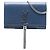 Carteira com corrente Monogram Kate em couro de bezerro liso azul Saint Laurent com tassel