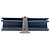 Carteira com corrente Monogram Kate em couro de bezerro liso azul Saint Laurent com tassel - vista 3