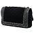 Chanel Nero Jumbo CC in Jersey Trapuntato e Catena in Tweed - vista 2