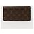 Louis Vuitton Portafoglio Lungo Sarah Marrone - vista 2