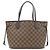 Bolsa Neverfull Damier Louis Vuitton Marrom