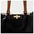 Fendi Peacock Small Tote Shoulder Bag Black - view 2