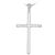 Autre Marque Collana con croce di diamante in oro bianco Au750 Argento