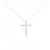 Autre Marque Collana a Croce con Diamanti Au750 Argento