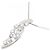 Autre Marque Platin-Diamant-Halskette Silber - Ansicht 3