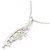 Autre Marque Platin-Diamant-Halskette Silber - Ansicht 4