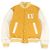 Louis Vuitton Padded varsity jacket Leather Jacket Yellow Mustard