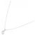 Autre Marque Platin-Diamant-Halskette Silber - Ansicht 2