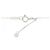 Autre Marque Platin-Diamant-Halskette Silber - Ansicht 5