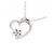 Autre Marque K10 Weißgold-Diamant-Halskette Silber - Ansicht 4