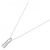 Autre Marque Platin-Diamant-Halskette Silber - Ansicht 2