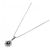 Autre Marque Platin-Saphir-Diamant-Halskette Silber - Ansicht 2
