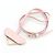 Collana in pelle rosa Prada