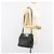 Borsa a mano in pelle Gancini Salvatore Ferragamo 2 in 1 Nero Oro Auth 157683 - vista 22