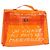 Hermès HERMES Borsa a Mano Kelly in Vinile Arancione Auth 158157