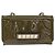 VALENTINO Bolsa de Ombro com Corrente e Studs Esmalte Caqui Ouro Auth bs31799 Dourado - vista 13