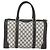 Borsa a Mano GUCCI GG Supreme PVC Blu Navy Oro Auth ka1142 D'oro - vista 2