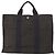 Hermès HERMES Her Line MM Hand Bag Canvas Gray Silver Auth mr1717 Brown Silvery - view 2