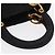 Christian Dior Borsa Lady Dior Canage in nylon nero e oro Auth ka1172 D'oro - vista 7