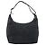 Borsa a Spalla Gancini in Nylon Nero e Argento di Salvatore Ferragamo Auth bs32062 - vista 2