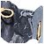 Borsa a Spalla Gancini Chain di Salvatore Ferragamo in Camoscio Nero e Oro Auth 148567 D'oro - vista 17