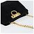 Borsa a Spalla Gancini Chain di Salvatore Ferragamo in Camoscio Nero e Oro Auth 148567 D'oro - vista 6