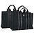 Hermès HERMES Borsa Fourre Tout PM in Tela 2 Set Nera Auth 157076 Nero