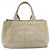 PRADA Borsa Tote Kanapa MM Canvas Beige Oro Auth bs32043 D'oro - vista 13