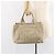 PRADA Borsa Tote Kanapa MM Canvas Beige Oro Auth bs32043 D'oro - vista 23