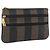 Pequin FENDI Pecan Canvas Tasche PVC Schwarz Braun Auth 157951