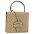 Bolso de mano de cuero beige LOEWE Barcelona Auth bs31817