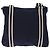Borsa a Spalla GUCCI in Nylon Blu Navy Argento 189662 Auth ka1054 - vista 3