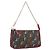 FENDI Zucchino Canvas Accessory Pouch Multicolor Gold Auth 159466V Multiple colors Golden