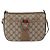 Gucci Borsa GG Supreme Web Sherry Line PVC Beige Oro 14 02 032 Auth 157751 D'oro - vista 2