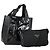 Borsa a Spalla PRADA Nylon Smaltato 2 Set Nero Auth ar13916