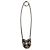 Chrome Hearts Large Safety Pin 1PD Ag925 Silver Auth 157995SAM - view 2