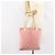Bulgari Borsa Tote BVLGARI Logo Mania in tela rosa argento Auth 158388 - vista 19