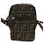 Borsa a Spalla in Tela Zucca FENDI Nera Marrone Auth am10053 Nero - vista 13